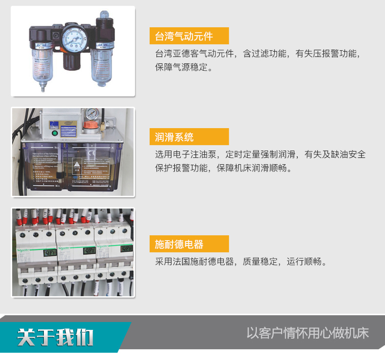 VMC1580立式加工中心台湾气动元件润滑系统施耐德电器